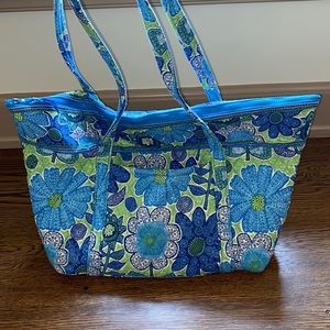 Vera Bradley Blue and Green Print Purse